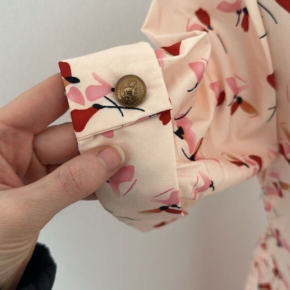 Vintage Floral Dress With Gucci And Balmain Designer Buttons - Picture 4 of 7